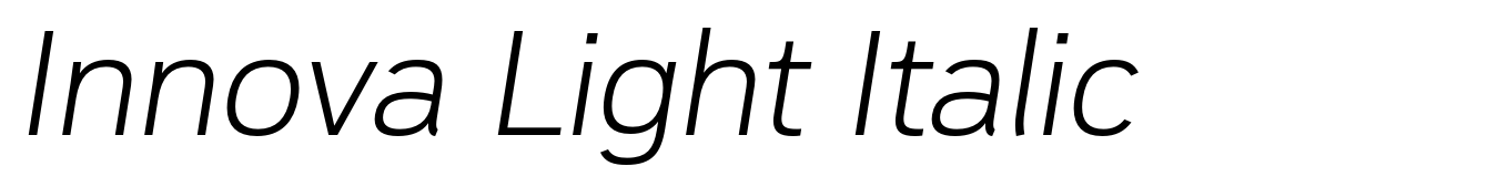 Innova Light Italic
